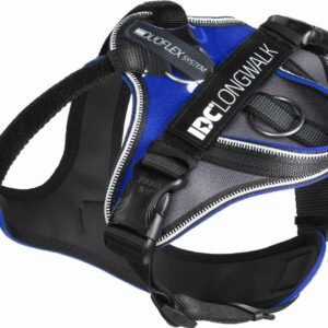 Julius-K9 IDC Longwalk Hundesele - Blå/Grå (XS)