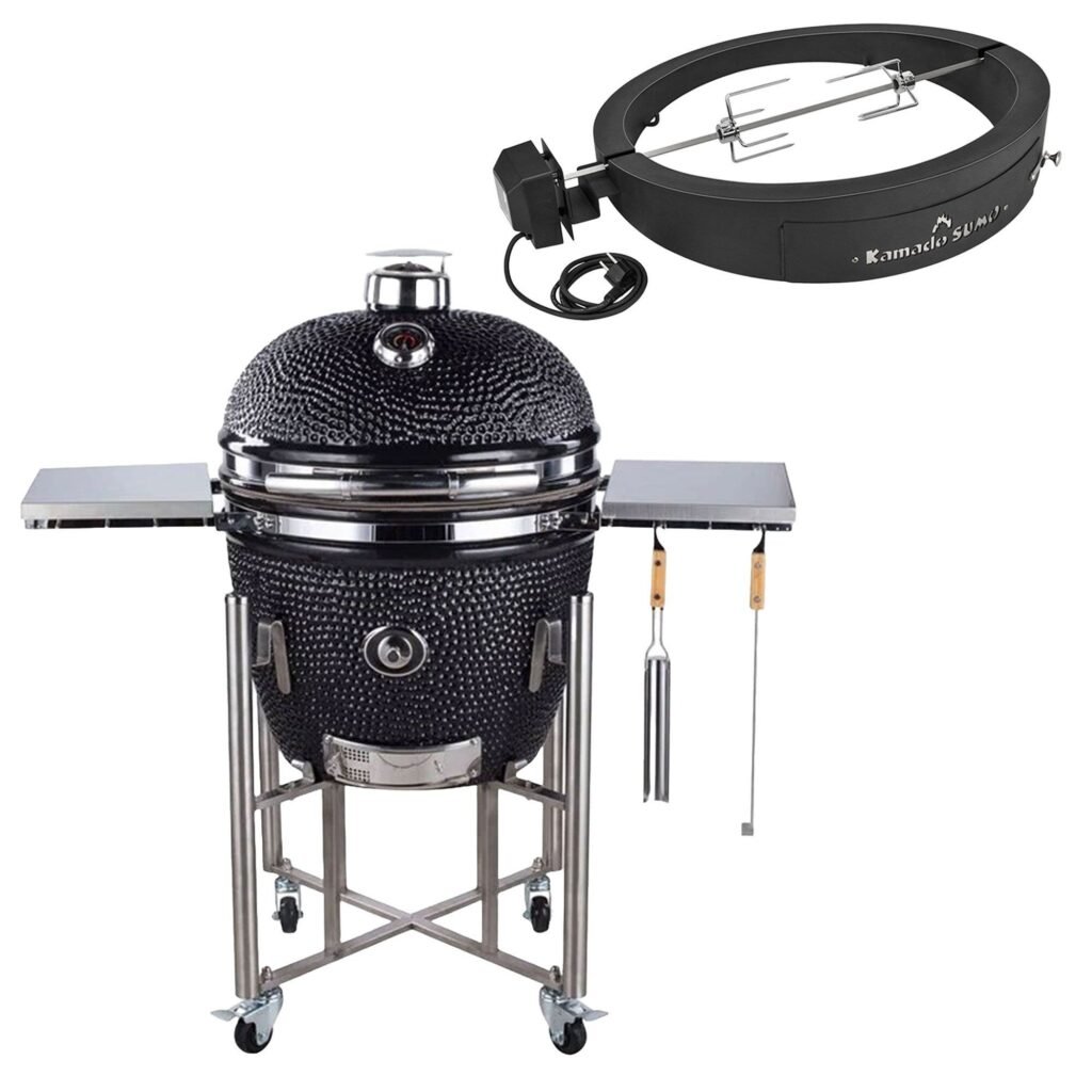 Kamado sumo Signature PRO grill + Grillmesterens rotisseri & pizzaovn