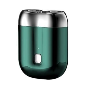 Mini Barbermaskine Bærbar Elektrisk Barbermaskine Til Mænd USB Genopladelig Barbermaskine Hjem Rejse Grøn
