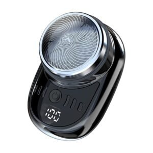 Mini Elektrisk Rejsebarbermaskine til Mænd USB-opladning Skægtrimmer til Ansigt med Digitalt Display Genopladelig Barbermaskine Vaskbar Bil Hjemme Barbermaskine