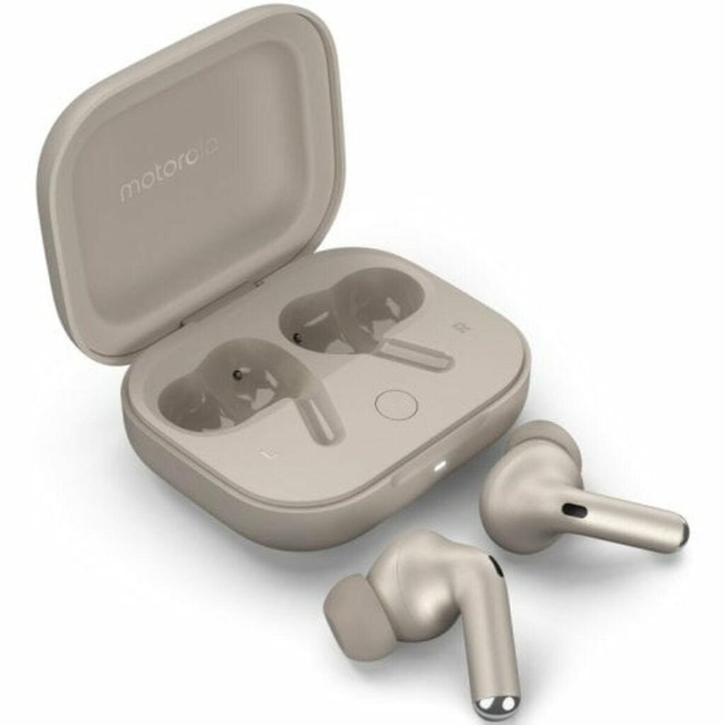 Motorola Buds+ true wireless in-ear hovedtelefoner - Beach Sand grå