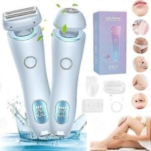 Silk Guide Pro Barbermaskine, Vandtæt Elektrisk Barbermaskine til Kvinder, 2 i 1 Silk Glide Pro Shaver til Glat Barbering - WELLNGS