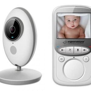 Video babyalarm Esperanza EHM003, 2,4" LCD, hvid (50 m)