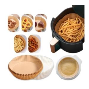 100 stk Air Fryer engangspapir pergamentforme - Liners Airfryer