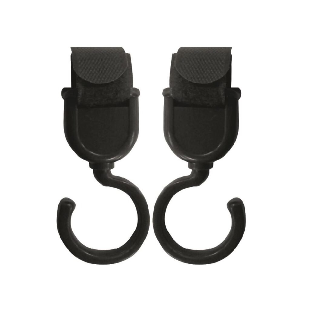 2x hængekroge til barnevogn