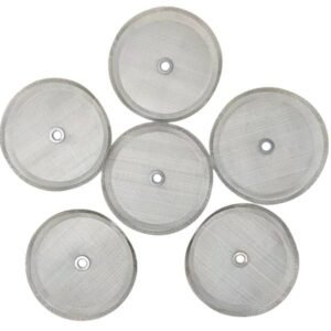 6 stk. fransk kaffemaskine udskiftningsfiltre 4" rustfrit stål