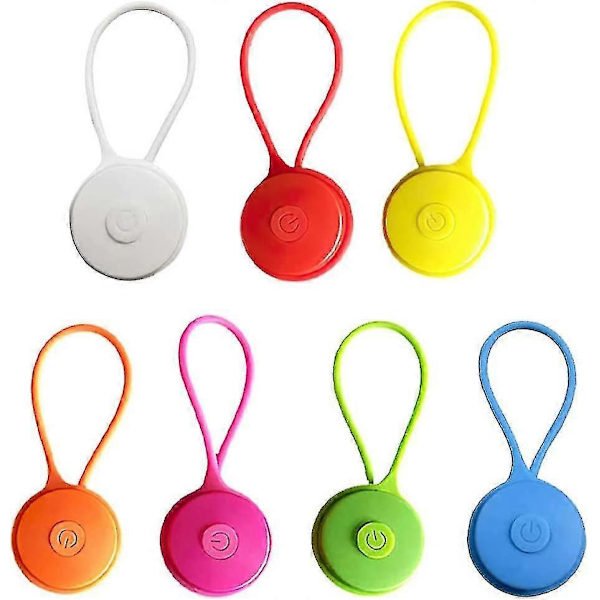 7 stk. Sikkerhedslys Børns Skoletaske, LED Blinkende Lys Børn, Sikkerheds Børnerefleks Hængende[GKS]