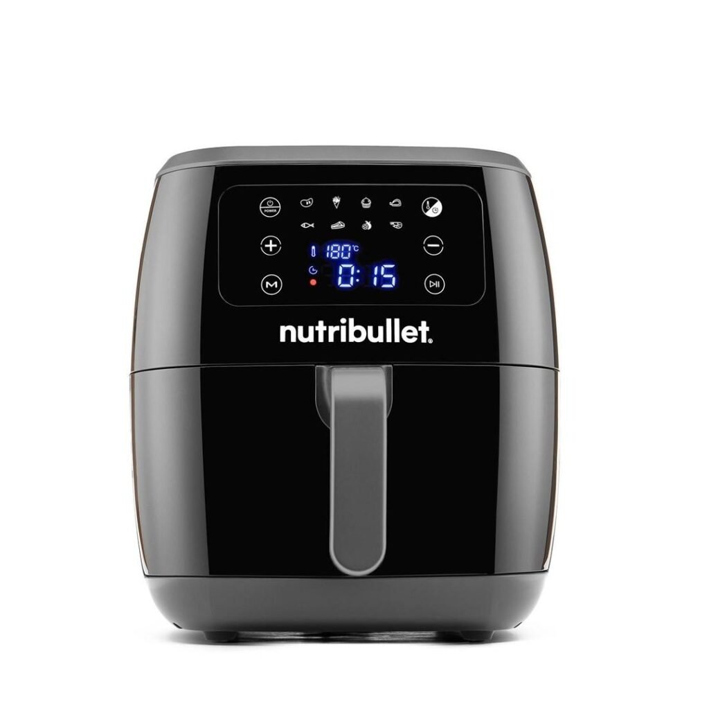 Airfryer 7 l NutriBullet XXL Digital, 1.800 W, sort