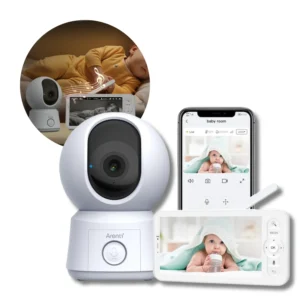 Babyalarm med kamera | 1080p 2MP | Inkl. Trådløs Skærm | AI-funktioner