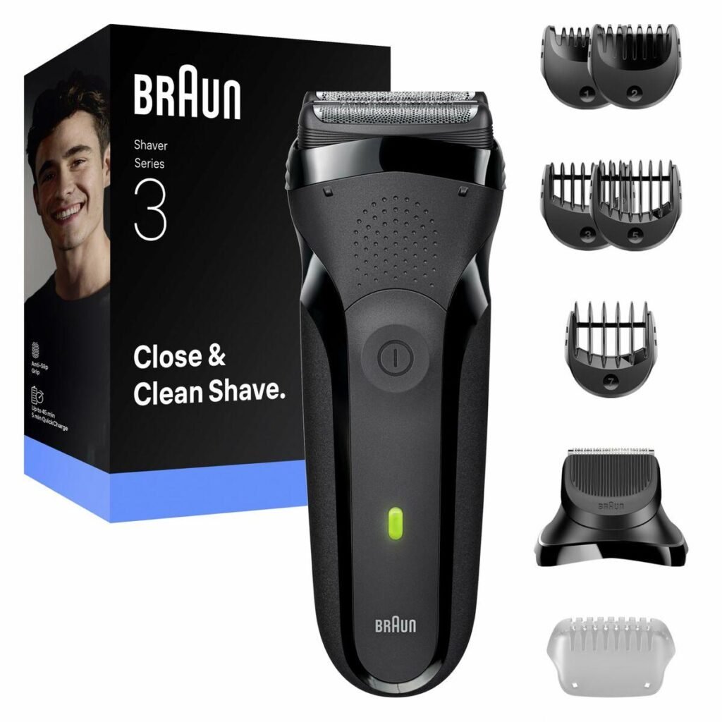 Barbermaskine Braun Series 3 elektrisk (grå)