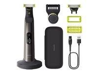 Barbermaskine Philips OneBlade Pro 360 Face + Body grå/grøn/krom