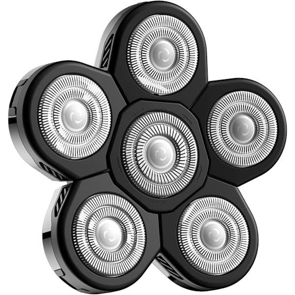 Barbermaskiner, 6 Hoveder Flydende Herre Elektrisk Barbermaskine Skæg, Hurtig Holdbar Elektrisk Barbermaskine Udskiftning 5 6 7