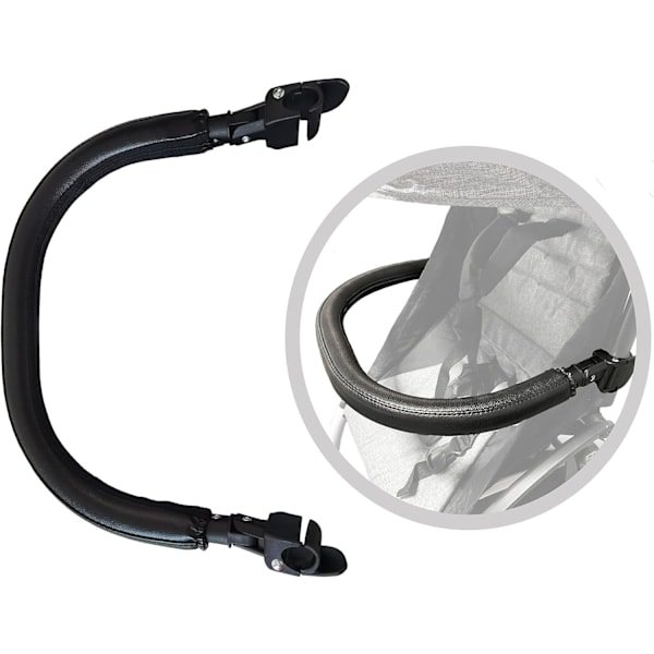 Bøjle til barnevogn, tilbehør til Baby YoYo, sort PU-læder.