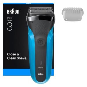 Braun Series 3 310s barbermaskine sort/blå, trådløs wet & dry