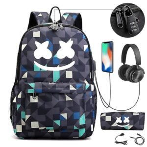 Dj Marshmello Rygsæk Børn Skoletaske Kvinder Rygsæk Teenagere Skoletaske Canvas Studerende Til Dreng Pige Børn Taske 4_MGF