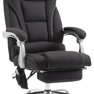 Ergonomisk massagestol - Komfortabel kontorstol - Justerbar højde og fodstøtte