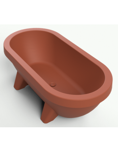 Gardentub Udendørs badekar i polyethylene 194 x 94 cm - Terracotta