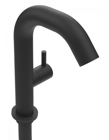 Gardentub Vandhane til udendørs badekar - Mat sort