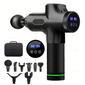 Kraftig Massagepistol Pro med 16 hoveder og taske