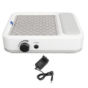 Negle støvsuger med genanvendeligt filter Håndpuder Hastighedsjusterbar negle støvsuger 100-240V EU-stik