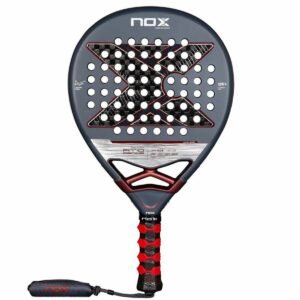 Padel bat Nox-Xtreme AT10 Genius 12K kulfiber - grå, 38 mm