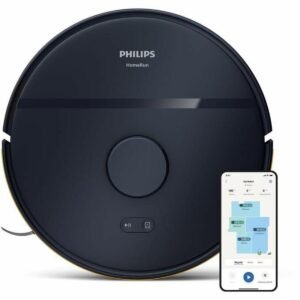 Robotstøvsuger Philips HomeRun - 2600 mAh, WiFi, marineblå