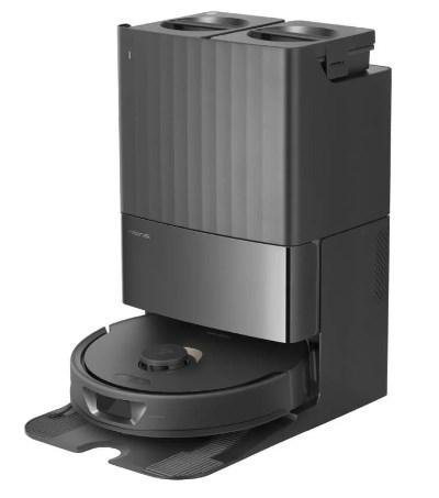 Robotstøvsuger Roborock Qrevo MaxV posefri, sort