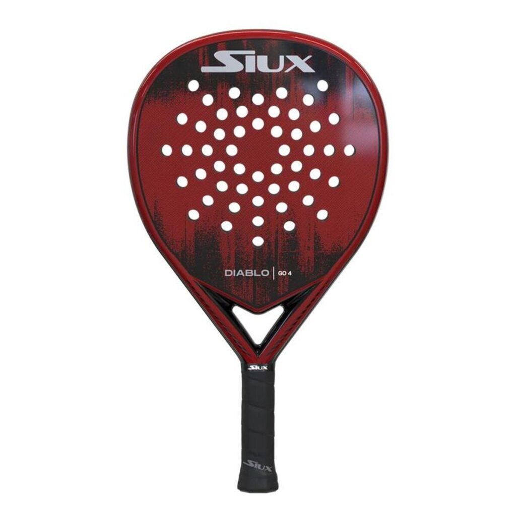 Siux Diablo Go 4 padel bat - mørkerød, 38 mm, medium balance