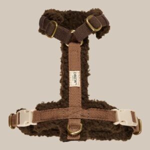 Teddy - Justerbar hundesele af blødt fleece (brun) - M / Brun