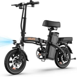 URLIFE F1L Elcykel Til Voksne 250w Motor Med 48v 7,5ah Batteri 14" DæK Elcykel