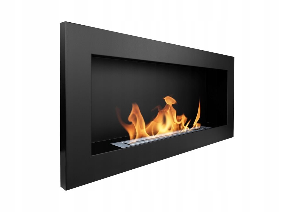 Væghængt biopejs 90x40x12 cm Sort strukturmat