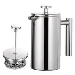 350ml/800ml/1000ml Fransk Stempelkande Kaffemaskine Rustfrit Stål Dobbeltvægget Isoleret KaffekandeBY'-XT-