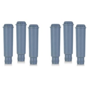 6 stk. vandfilterpatroner til kaffemaskiner, F088, automatiske kaffemaskiner vandfilter grå