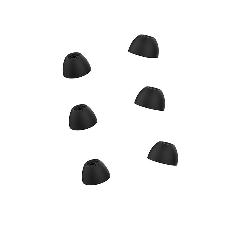 Bløde ørepropper til Samsung Galaxy Buds 2 in-ear øretelefoner 3,8 mm 3-par Black