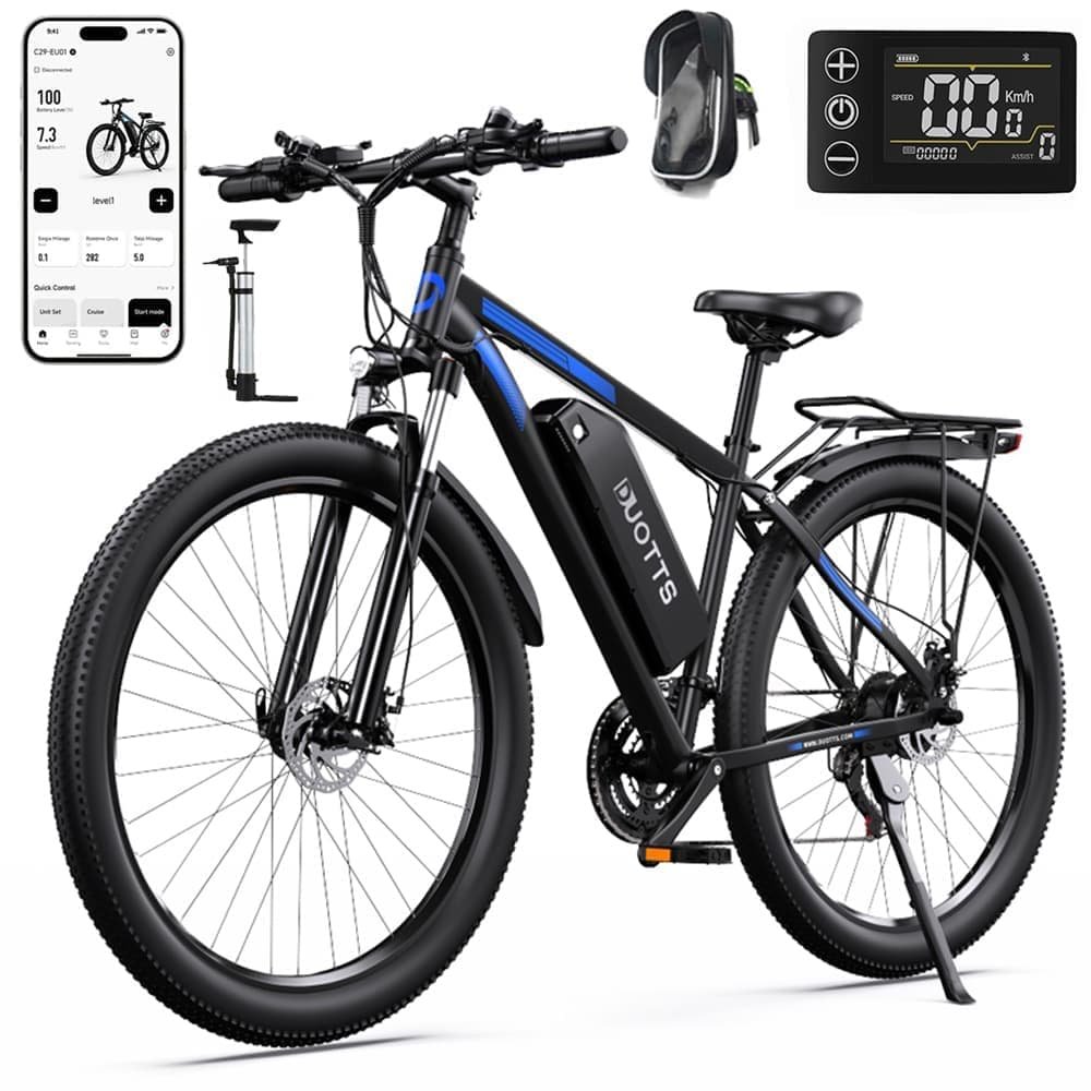 DUOTTS C29 voksen elcykel, 750W motor, 48V 15AH batteri, SHIMANO 21 speed, 29*2,1 tommer pneumatisk dæk.