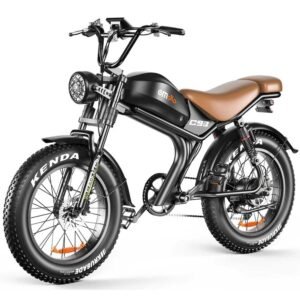 Emoko C93 elcykel i knallertstil, 1000W motor, 20AH batteri, 20''*4.0 dæk, 50KM/H, 7 gear.