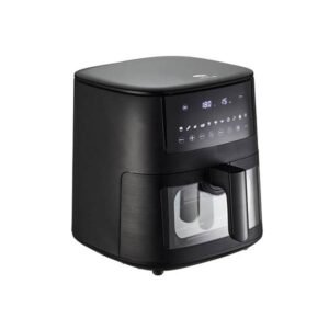 HOLM Airfryer m/vindue 6,5 liter, 1650 watt - Mat sort