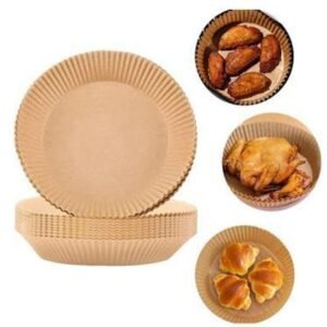 100-pak Airfryer Papir - Brun 20 cm. Brun