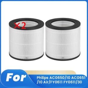 2 stk. rensefilter til AC0650/10 AC0651/10 luft/FY0611 FY0611/30 luftrenser udskiftningsfilter Sp (FMY)