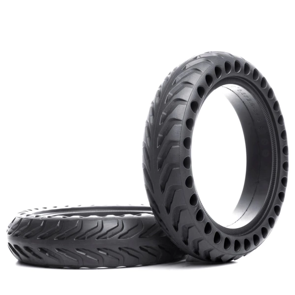 8,5 tommer honeycomb solid dæk kompatibelt med Xiaomi M365 el-løbehjul - punkteringssikker og stødabsorberende 2-pack