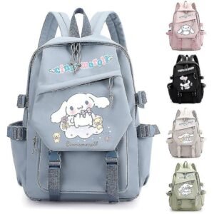 Anime Sanrio Plyslegetøj Cinnamoroll Rygsæk Børn Pige Dreng Sort Blå Skoletaske Kawaii Studerende Skoletaske Computer Fantastisk Gave