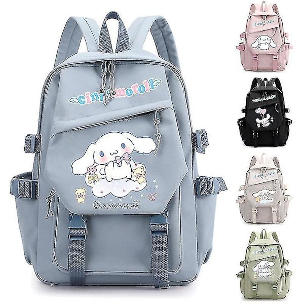 Anime Sanrio Plyslegetøj Cinnamoroll Rygsæk Børn Pige Dreng Sort Blå Skoletaske Kawaii Studerende Skoletaske Computer Fantastisk Gave