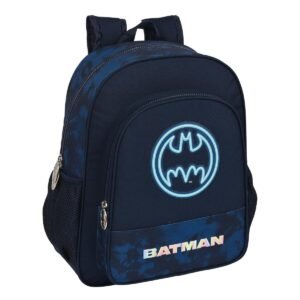 Batman Legendary skoletaske - marineblå 32 × 38 × 12 cm