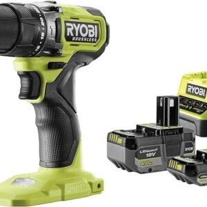 Boremaskine/skruemaskine med slag 18V RYOBI RPD18BL-2C42S (inkl. 1×2,0 Ah + 1×4,0 Ah)