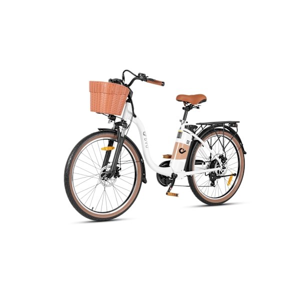 DYU C6 350W Elektrisk Pendlercykel | 80 km maks. rækkevidde & 26" terrængående dæk - 36V 12,5 Ah langdistance urban elcykel