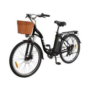 DYU C6 Elcykel - Kraftig motor, lang batterilevetid, ideel til bykørsel. Tophastighed 25 km/t. 36V 12,5Ah lithium-ion batteri. 350W højhastighedsmotor.