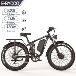 E-BYCCO EB7 Pro elcykel 52V 23AH 3000W dobbeltmotor 26*4,0 tommer tyk dæk elcykel off-road kørsel hydraulisk bremse elcykel