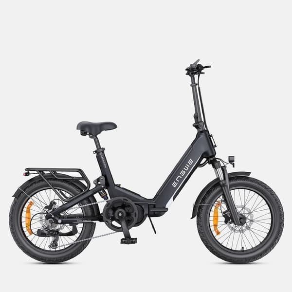 ENGWE L20 3.0 Pro Elcykel 250W 100Nm midtmotor, 48V 15Ah batteri, 160km rækkevidde, hydrauliske bremser Elcykel - Sort