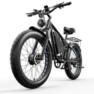 E·Bycco EB7 PRO, 26x4.0 brede dæk elcykel, 2000W motor, 52V 23Ah batteri, fuld affjedring, terrængående elcykel