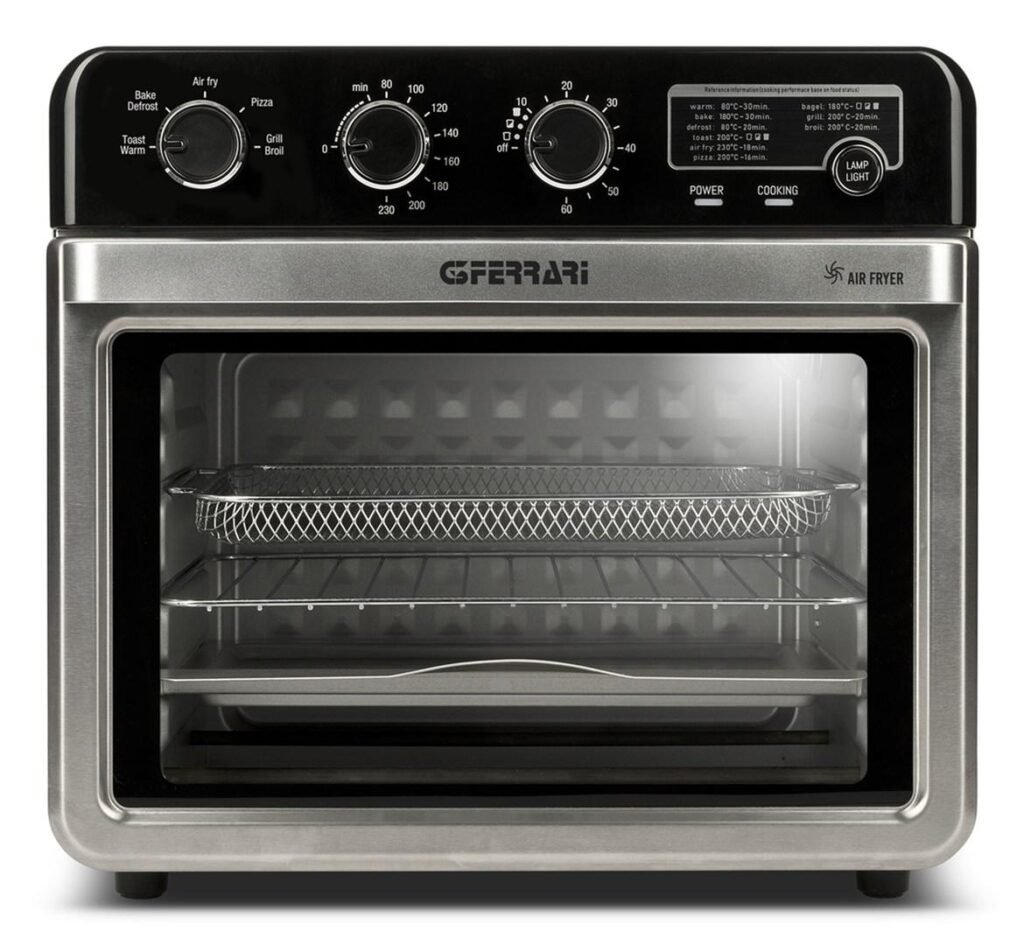 G3Ferrari G10221 airfryer-ovn 32 l 2.000 W, sort/rustfrit stål